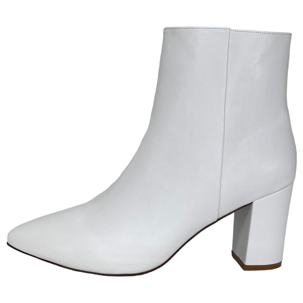 SMASH Shoes Chiku White Faux Leather Womens Ankle Boots Size 12M - Picture 2 of 13